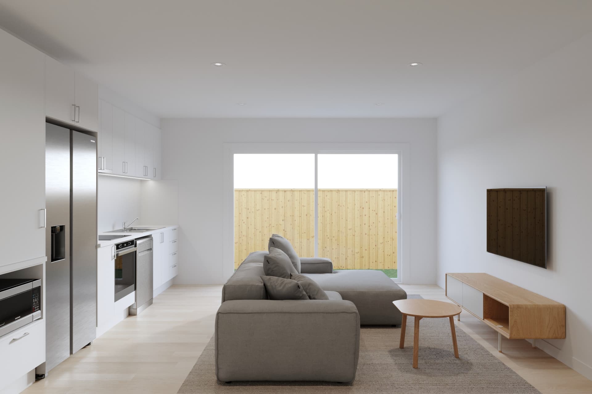 Interior view of a modern and accessible kitchen